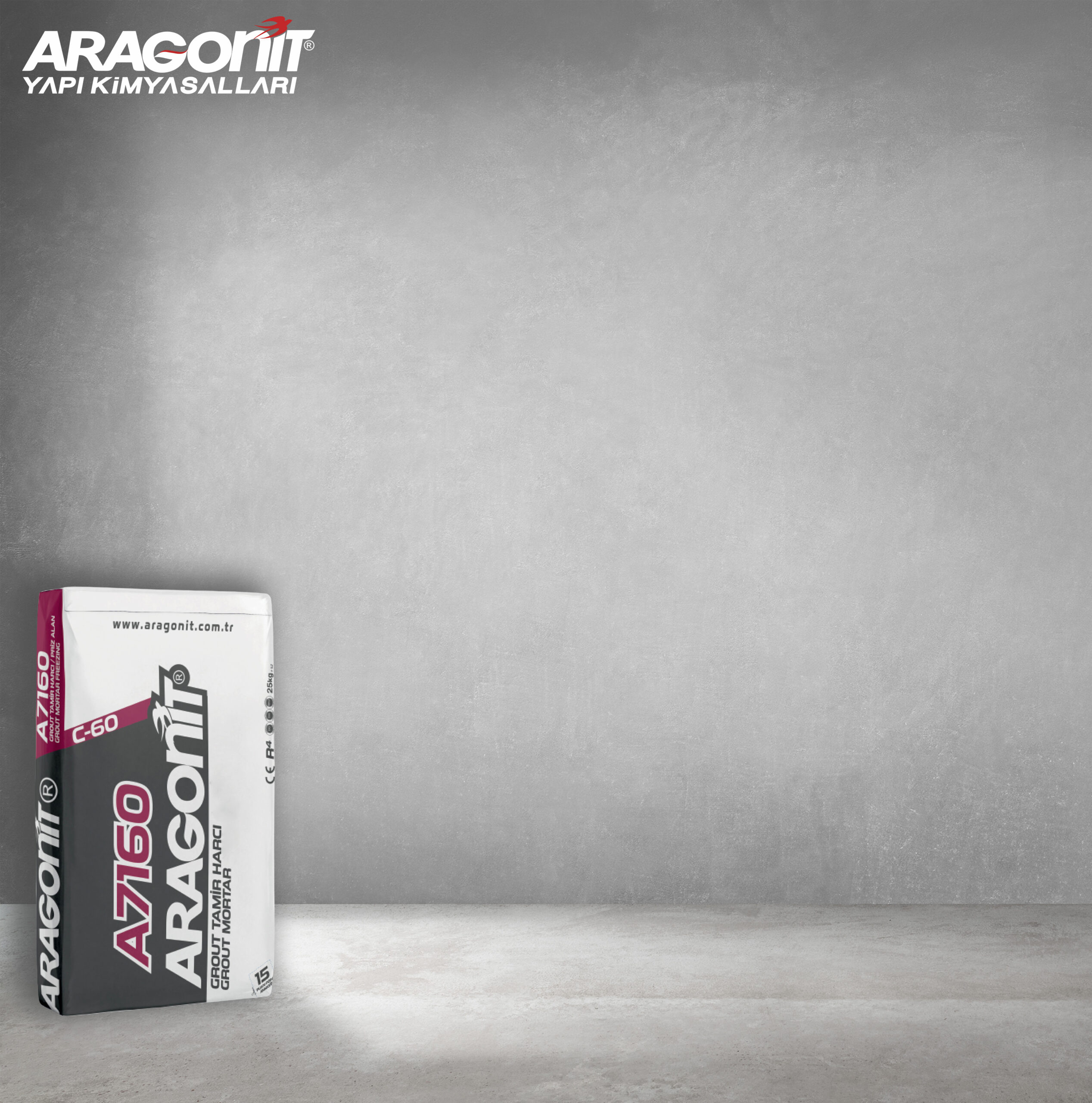 Aragonit A7160 - HIZLI PRİZ ALAN C-60 GROUT HARCI