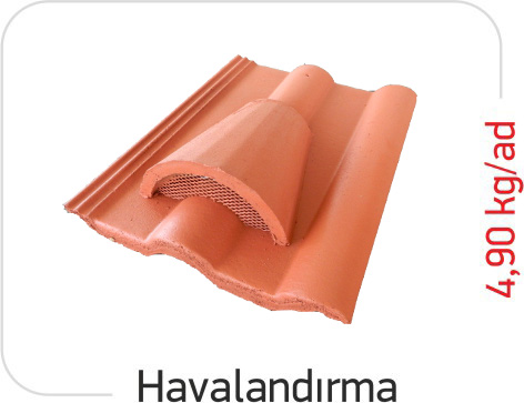 Bader Tamamlayıcı Kiremit -  Havalandırma Kiremiti
